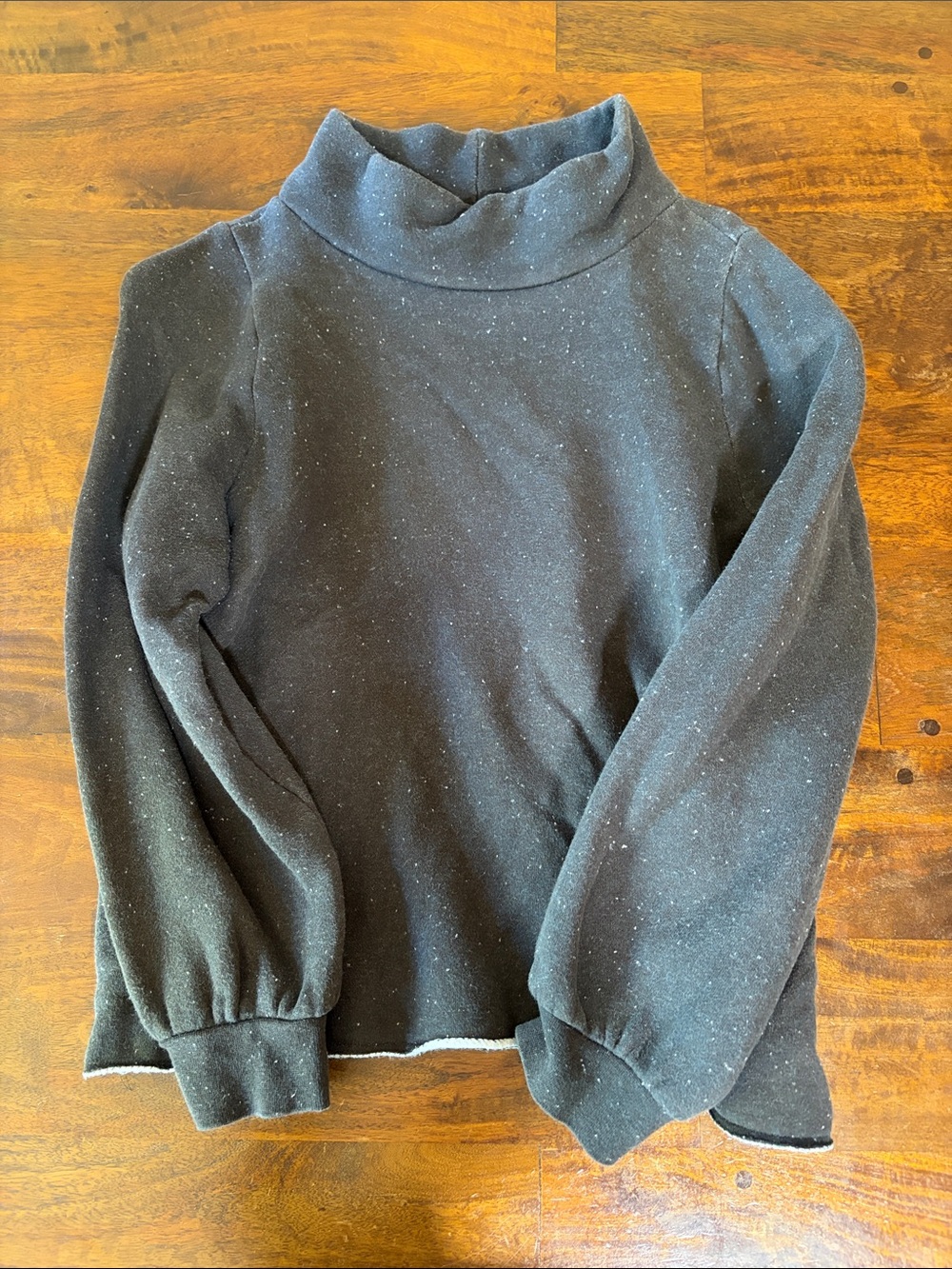 Madewell Charcoal Speckled Turtleneck Sweater